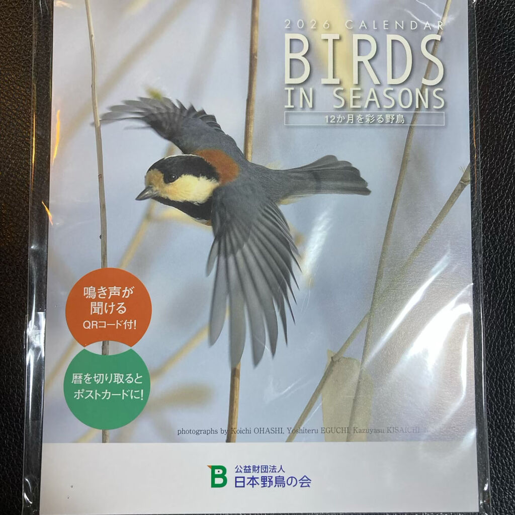 日本野鳥の会　卓上カレンダー　BIRDS IN SEASONS 2026